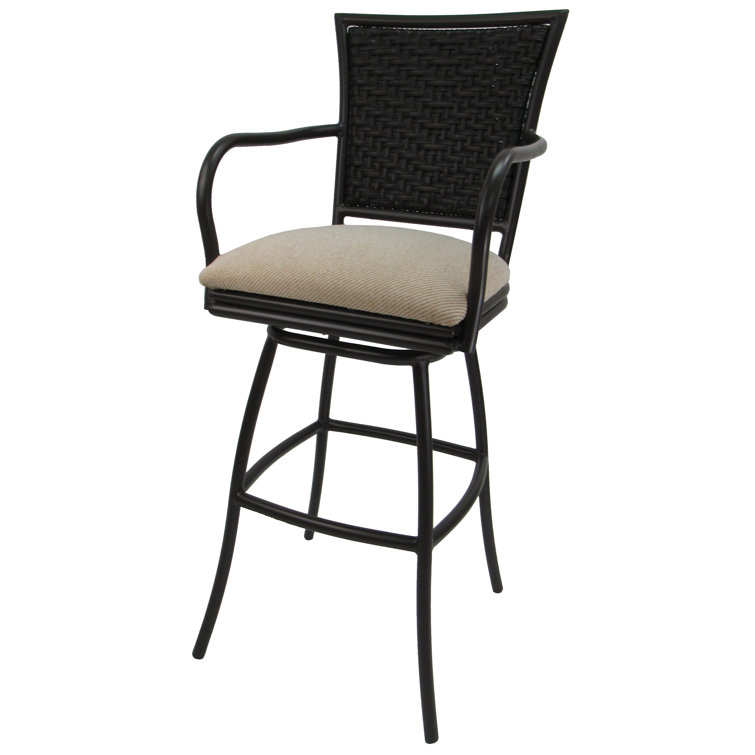 Charlton Home® Cutlip 35" Patio Bar Stool Wayfair.ca